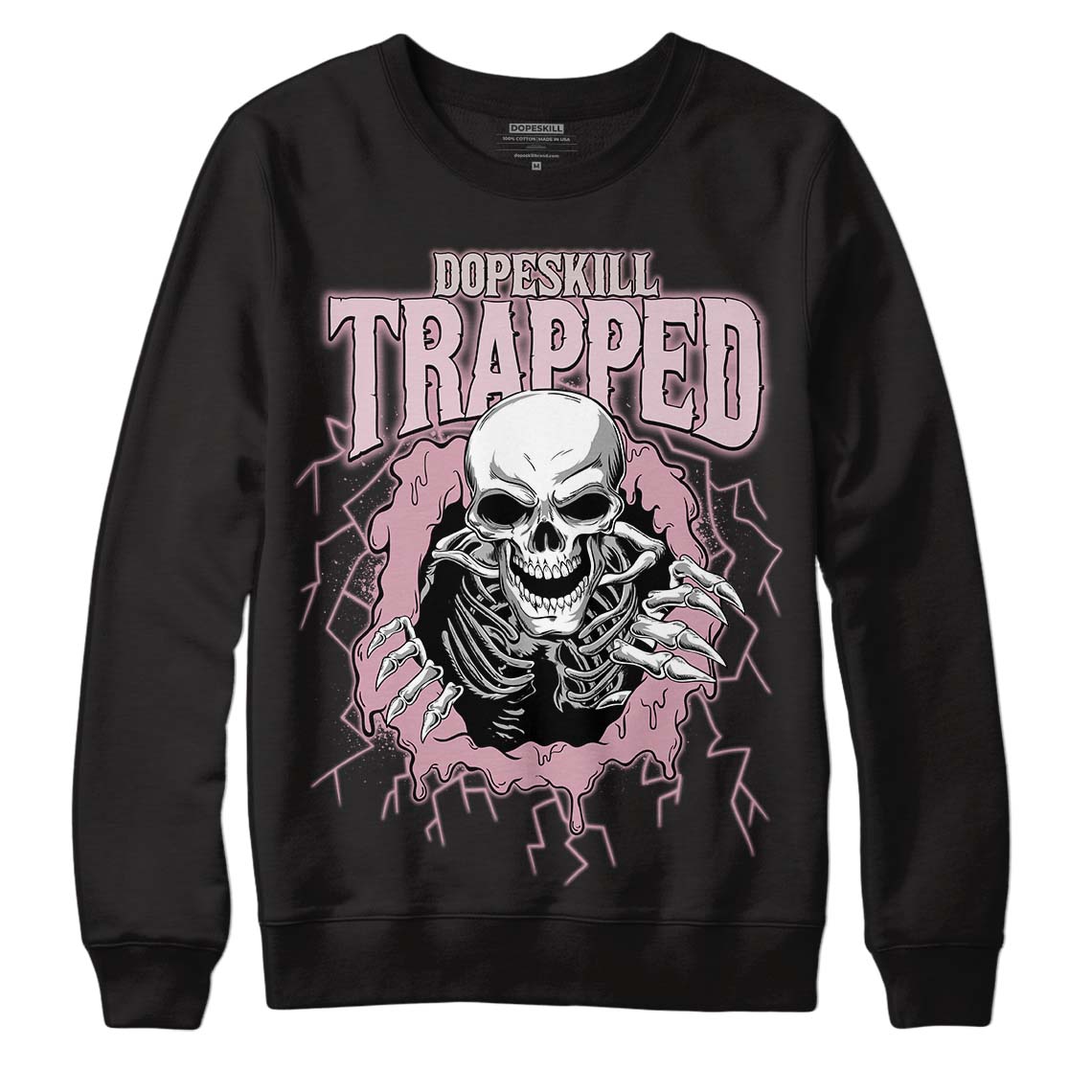 Dunk Low Teddy Bear Pink DopeSkill Sweatshirt Trapped Halloween Graphic - Black