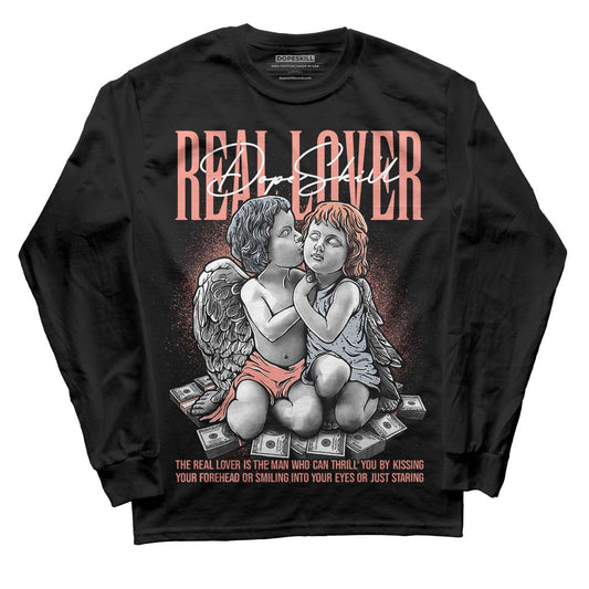DJ Khaled x Jordan 5 Retro ‘Crimson Bliss’ DopeSkill Long Sleeve T-Shirt Real Lover Graphic Streetwear  - Black