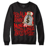 Dunk Low Gym Red DopeSkill Sweatshirt Real Ones Move In Silence Graphic - Black