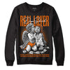 Orange Black White DopeSkill Sweatshirt Real Lover Graphic - Black 