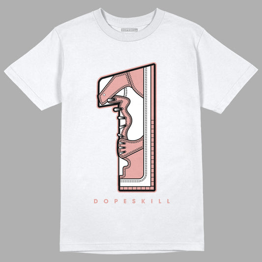 Rose Whisper Dunk Low DopeSkill T-Shirt No.1 Graphic - White 
