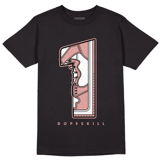 Rose Whisper Dunk Low DopeSkill T-Shirt No.1 Graphic - Black