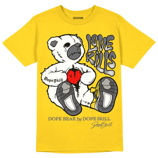 Lightning 4s DopeSkill Tour Yellow T-shirt Love Kills Graphic