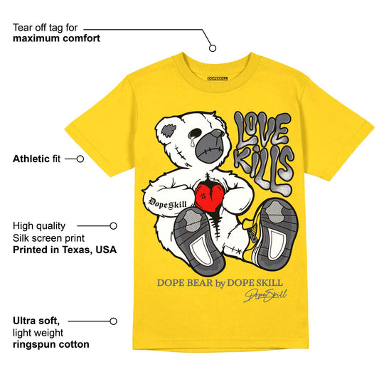 Lightning 4s DopeSkill Tour Yellow T-shirt Love Kills Graphic