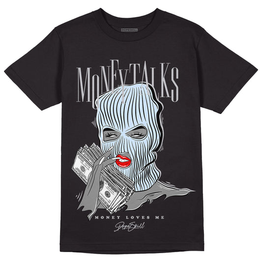 Jordan 11 Retro Low Cement Grey DopeSkill T-Shirt Money Talks Graphic Streetwear - Black