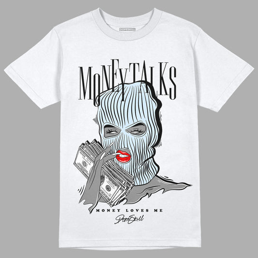 Jordan 11 Retro Low Cement Grey DopeSkill T-Shirt Money Talks Graphic Streetwear - White