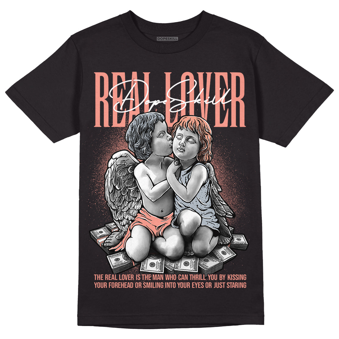DJ Khaled x Jordan 5 Retro ‘Crimson Bliss’ DopeSkill T-Shirt Real Lover Graphic Streetwear - Black
