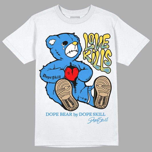 SB Dunk Low Homer DopeSkill T-Shirt Love Kills Graphic - White