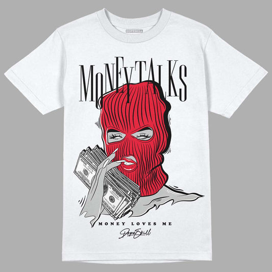 Lost & Found 1s DopeSkill T-Shirt Money Talks Graphic - White