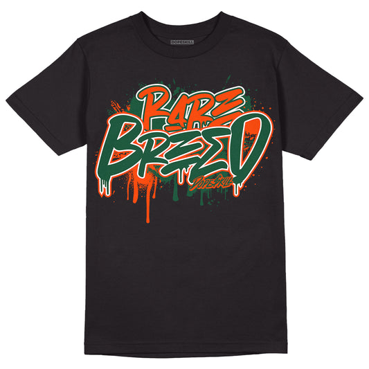 Dunk Low Team Dark Green Orange DopeSkill T-Shirt Rare Breed Graphic - Black