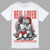 Gym Red 9s DopeSkill T-Shirt Real Lover Graphic - White