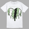 Seafoam 4s DopeSkill T-Shirt Slime Drip Heart Graphic - White