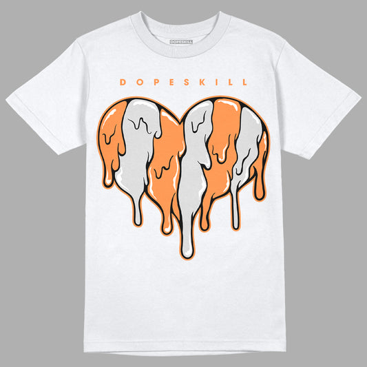 Dunk Low Peach Cream (W) DopeSkill T-Shirt Slime Drip Heart Graphic - White