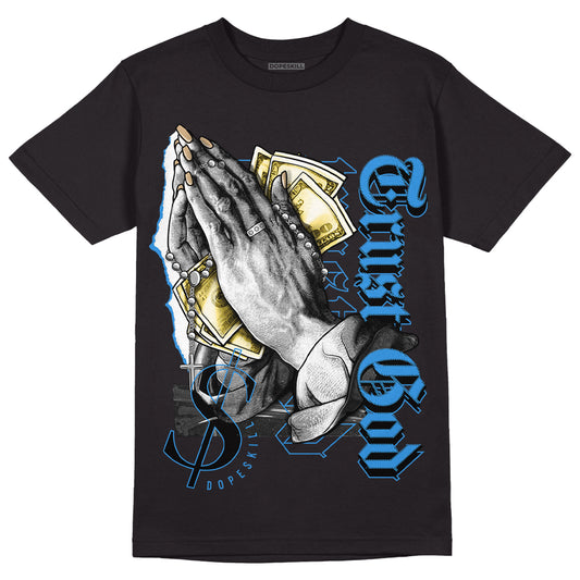 SB Dunk Low Homer DopeSkill T-Shirt Trust God Graphic - Black