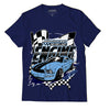 AJ 6 University Blue DopeSkill College Navy T-Shirt ENGINE Graphic