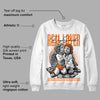 Orange Black White DopeSkill Sweatshirt Real Lover Graphic