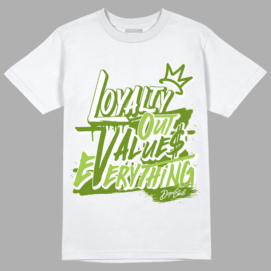 Dunk Low 'Chlorophyll' DopeSkill T-Shirt LOVE Graphic - White