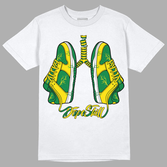 Dunk Low Reverse Brazil DopeSkill T-Shirt Breathe Graphic - White