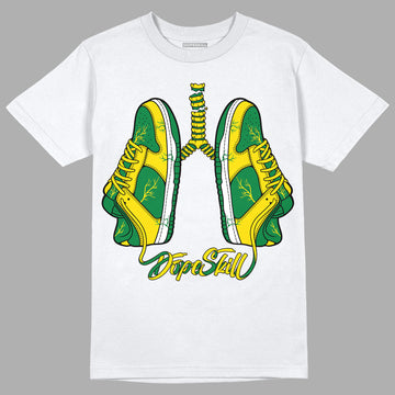 Dunk Low Reverse Brazil DopeSkill T-Shirt Breathe Graphic - White