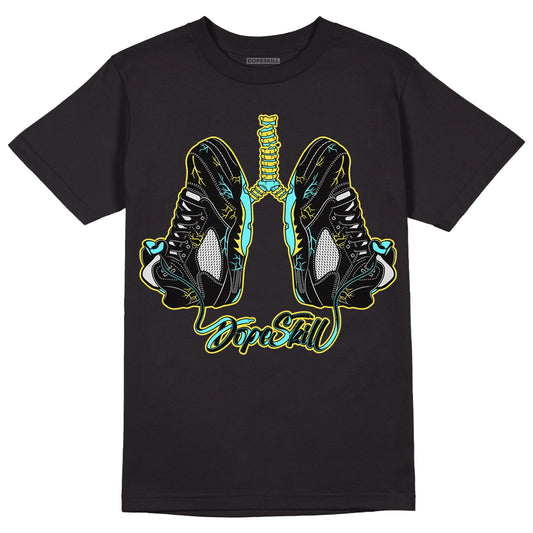 Aqua 5s DopeSkill T-Shirt Breathe Graphic - Black