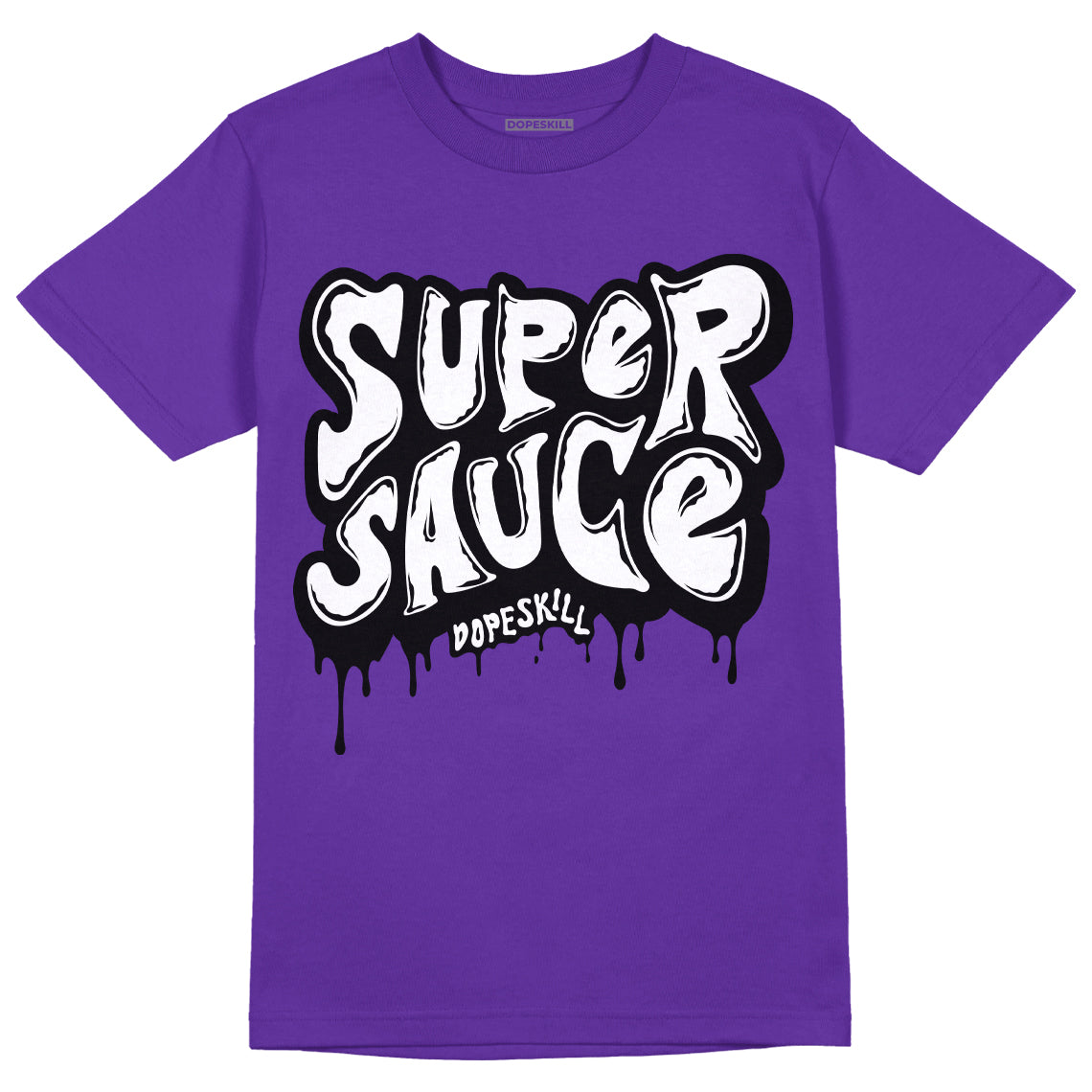 Court Purple 13s DopeSkill Purple T-shirt Super Sauce Graphic - Purple