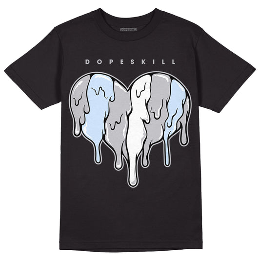 Jordan 11 Retro Low Cement Grey DopeSkill T-Shirt Slime Drip Heart Graphic Streetwear - Black