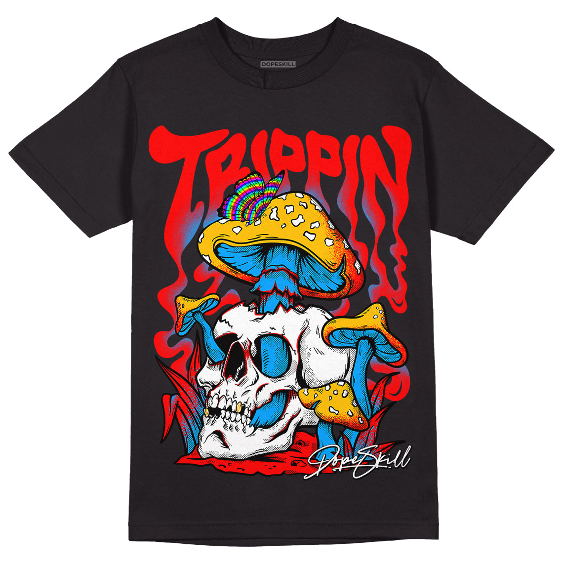 Fruity Pebbles Dunks DopeSkill T-Shirt Trippin Graphic - Black