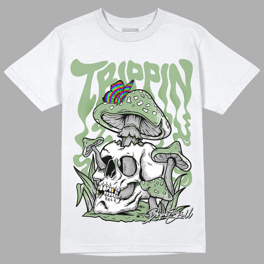 Seafoam 4s DopeSkill T-Shirt Trippin Graphic - White