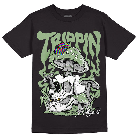 Seafoam 4s DopeSkill T-Shirt Trippin Graphic - Black
