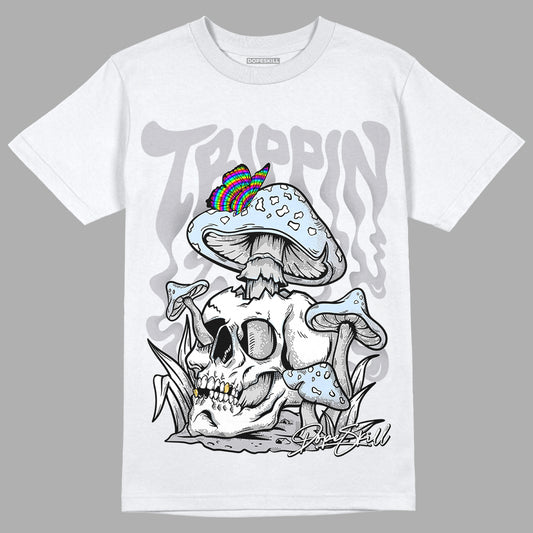 Jordan 11 Retro Low Cement Grey DopeSkill T-Shirt Trippin Graphic Streetwear - White