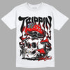 Jordan 1 High 85 Black White DopeSkill T-Shirt Trippin Graphic Streetwear  - White