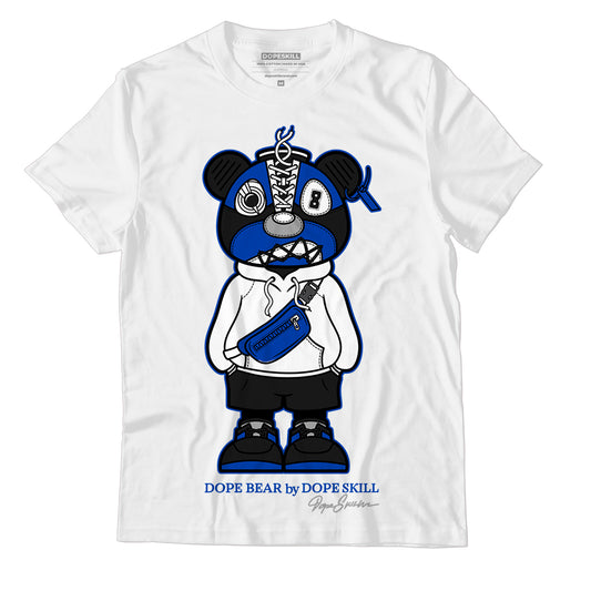 AJ 5 Racer Blue DopeSkill T-Shirt Sneaker Bear Graphic