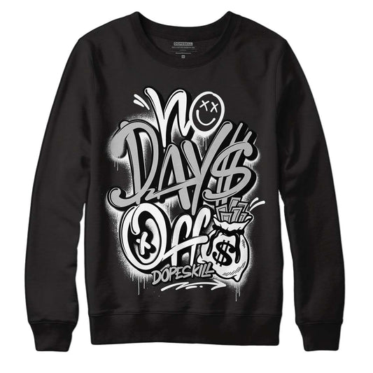 Dunk Low Panda White Black DopeSkill Sweatshirt No Days Off Graphic - Black 