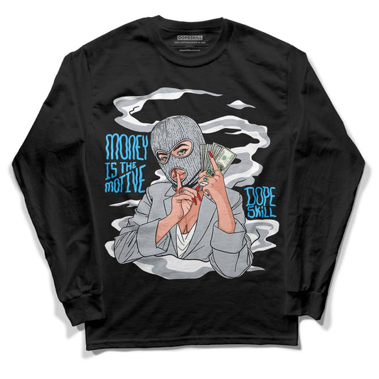 Dunk Low Lottery Pack Grey Fog DopeSkill Long Sleeve T-Shirt Money Is The Motive Graphic - Black 