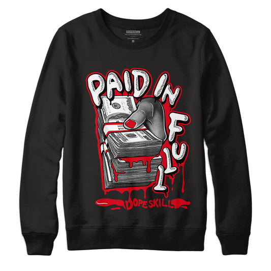 Jordan 1 Heritage DopeSkill Sweatshirt Paid In Full Graphic - Black