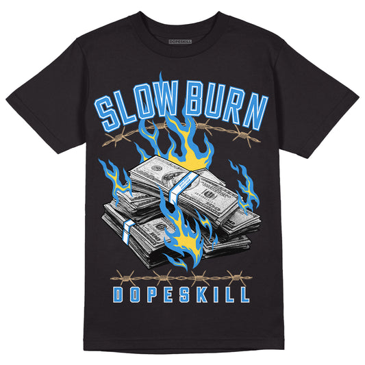 SB Dunk Low Homer DopeSkill T-Shirt Slow Burn Graphic - Black