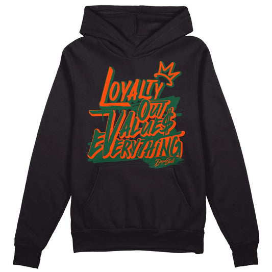 Dunk Low Team Dark Green Orange DopeSkill Hoodie Sweatshirt LOVE Graphic - Black