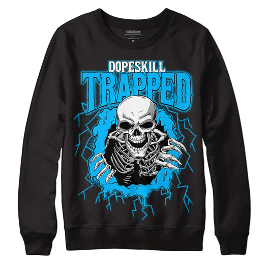UNC 1s Low DopeSkill Sweatshirt Trapped Halloween Graphic - Black