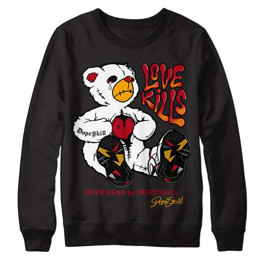 Cardinal 7s DopeSkill Sweatshirt Love Kills Graphic - Black 