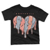 DJ Khaled x Jordan 5 Retro ‘Crimson Bliss’ DopeSkill Toddler Kids T-shirt Slime Drip Heart Graphic Streetwear  - Black