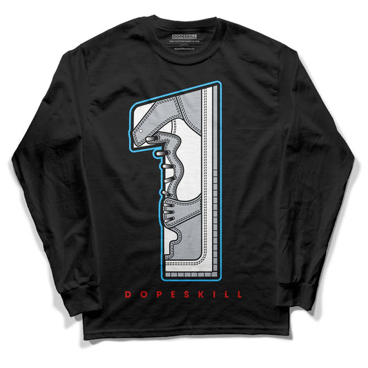 Dunk Low Lottery Pack Grey Fog DopeSkill Long Sleeve T-Shirt No.1 Graphic - Black 