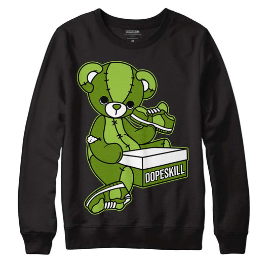 Dunk Low 'Chlorophyll' DopeSkill Sweatshirt Sneakerhead BEAR Graphic - Black 