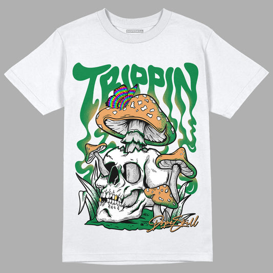 Nike SB x Jordan 4 “Pine Green” DopeSkill T-Shirt Trippin Graphic Streetwear - White