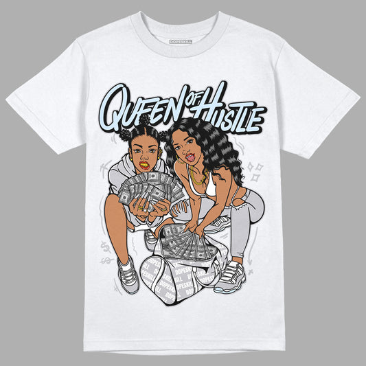 Jordan 11 Retro Low Cement Grey DopeSkill T-Shirt Queen Of Hustle Graphic Streetwear - White