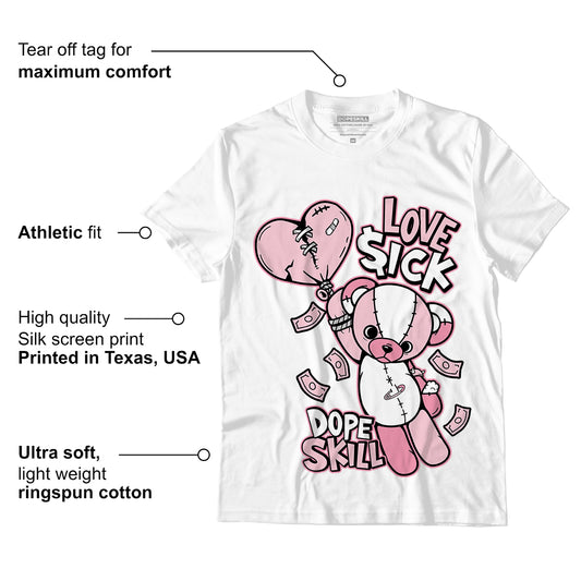 Question Mid Pink Toe DopeSkill T-Shirt Love Sick Graphic