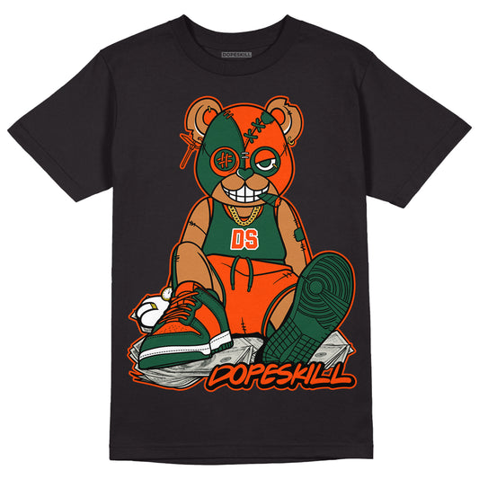 Dunk Low Team Dark Green Orange DopeSkill T-Shirt Greatest Graphic - Black