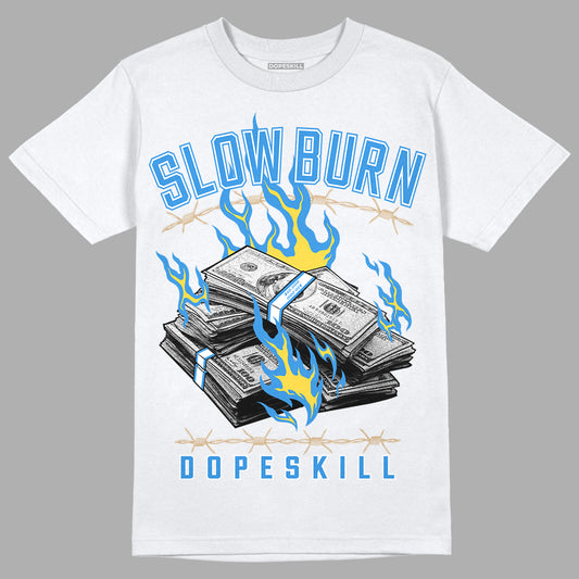SB Dunk Low Homer DopeSkill T-Shirt Slow Burn Graphic - White