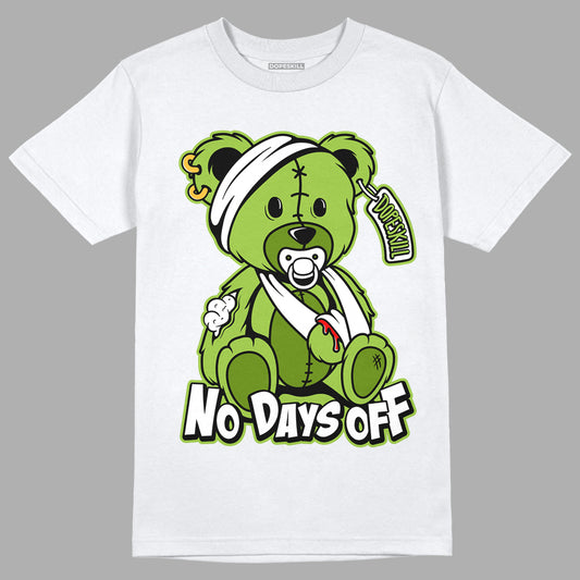 Dunk Low 'Chlorophyll' DopeSkill T-Shirt Hurt Bear Graphic - White