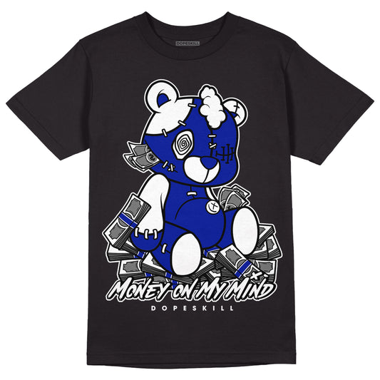 Racer Blue White Dunk Low DopeSkill T-Shirt MOMM Bear Graphic - Black