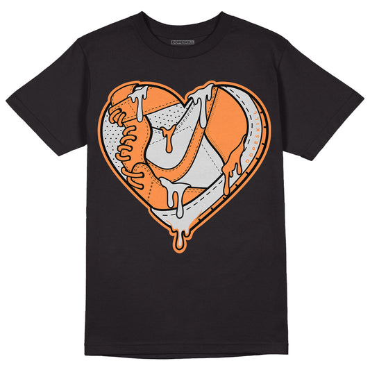 Dunk Low Peach Cream (W) DopeSkill T-Shirt Heart Jordan Graphic - Black